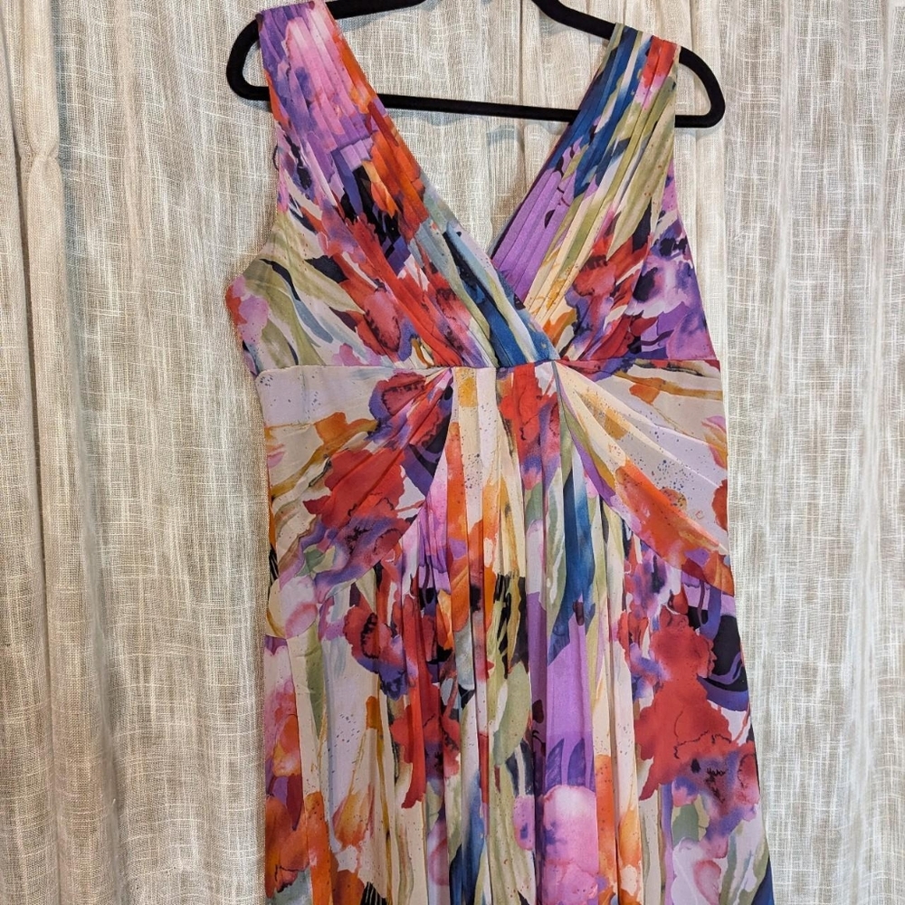 Floral Multicolor Sleeveless Dress